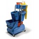 Chariot de lavage / ménage compact NUMATIC TM2815W -  idem TM2815 + collecteur déchets 30l + plateau avec seau