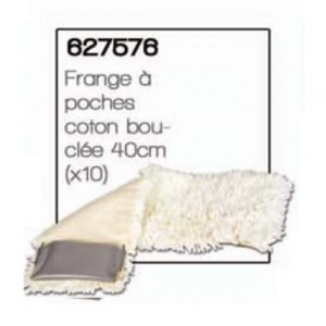 Frange à poches coton bouclée 40cm (x10) - NUMATIC