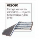 Frange velcro en microfibre + rayures horizontales nylon bleues (x10) - NUMATIC