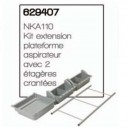 NKA110 Kit extension  plateforme aspirateur avec 2 étagères crantées - NUMATIC