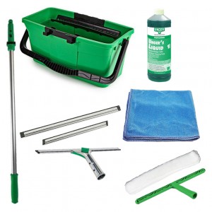 Kit nettoyage des vitres professionnel - 10 &eacute;l&eacute;ments