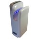 Sèche mains vertical à air pulsé électrique blanc - Temps de séchage 10 / 15 secondes