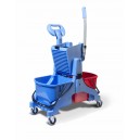 Chariot de lavage nettoyage bibac compact NUMATIC MMT1616 MIDMOP - 2 X 16L + presse à plat